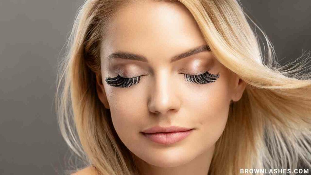 Natural lashes image, symbolizing a rejuvenating break from eyelash extensions.