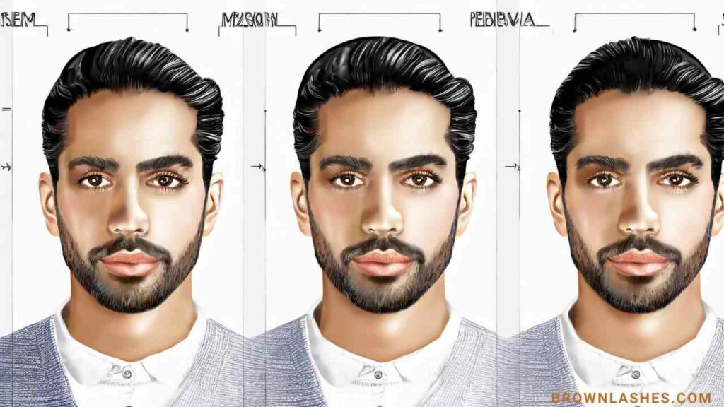 Illustration or diagram visually explaining the different phases of eyelash growth.