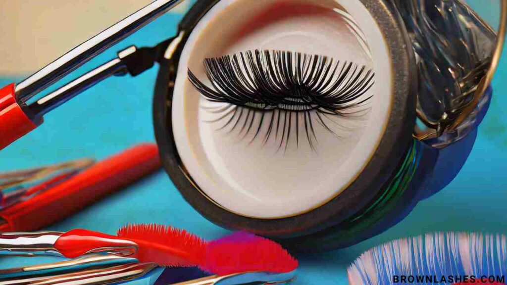 Vibrant image featuring various tools for lash care, symbolizing unconventional methods explored in the article.