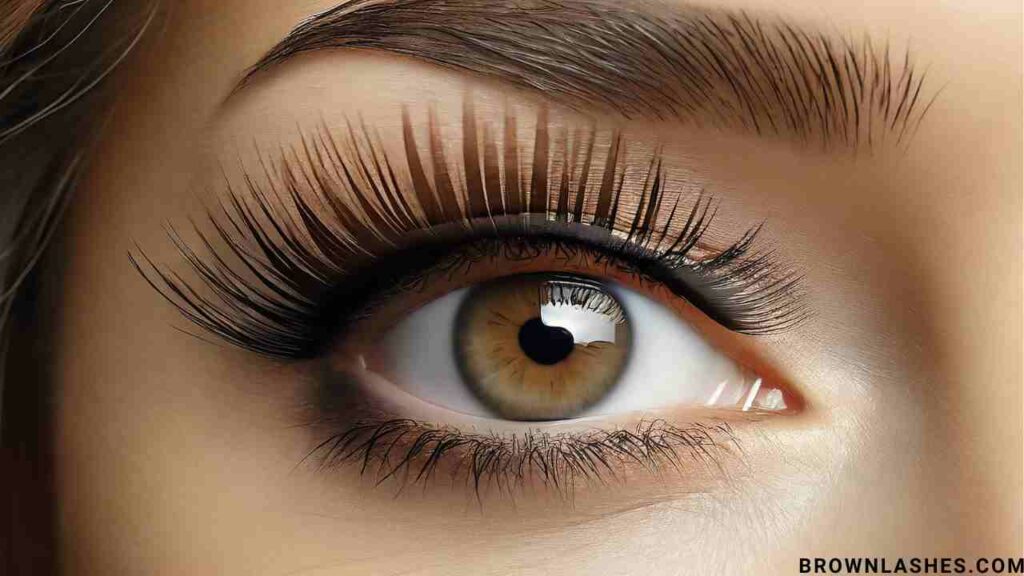 Perfectly aligned and curled eyelashes with the title 'Flawless Fix: Your Ultimate Guide to Straightening Eyelashes.