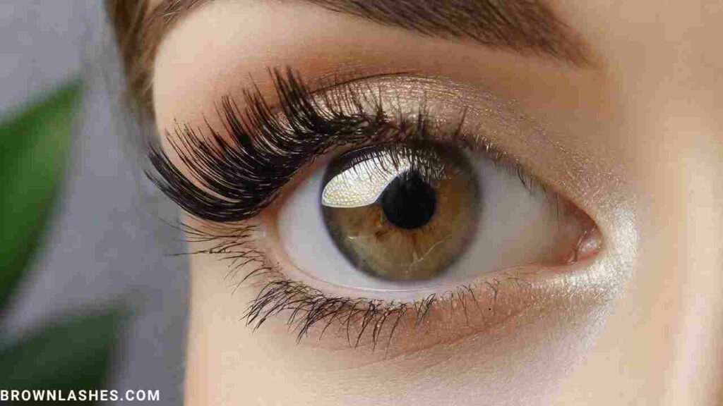  A visual representation of long and voluminous eyelashes, symbolizing natural growth.